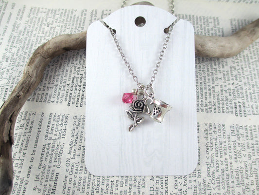 Beauty and the Beast Charm Necklace