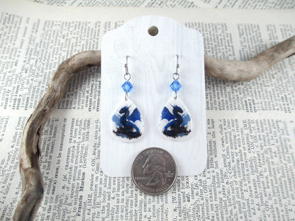 Blue Dragon Earrings