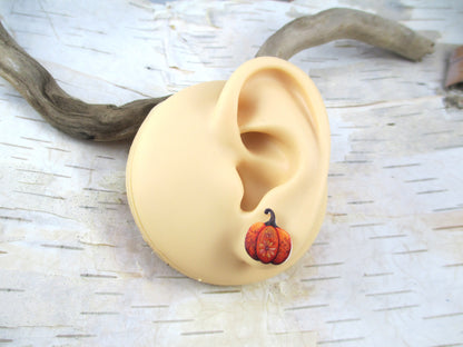 Boho Pumpkin Earrings Set