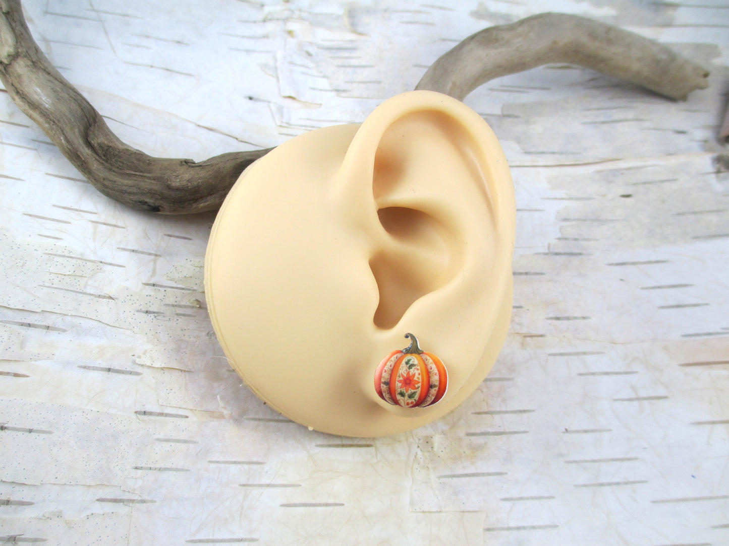 Boho Pumpkin Earrings Set