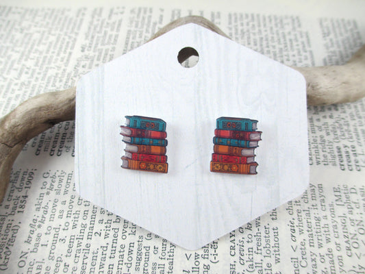 Book Stack Earrings