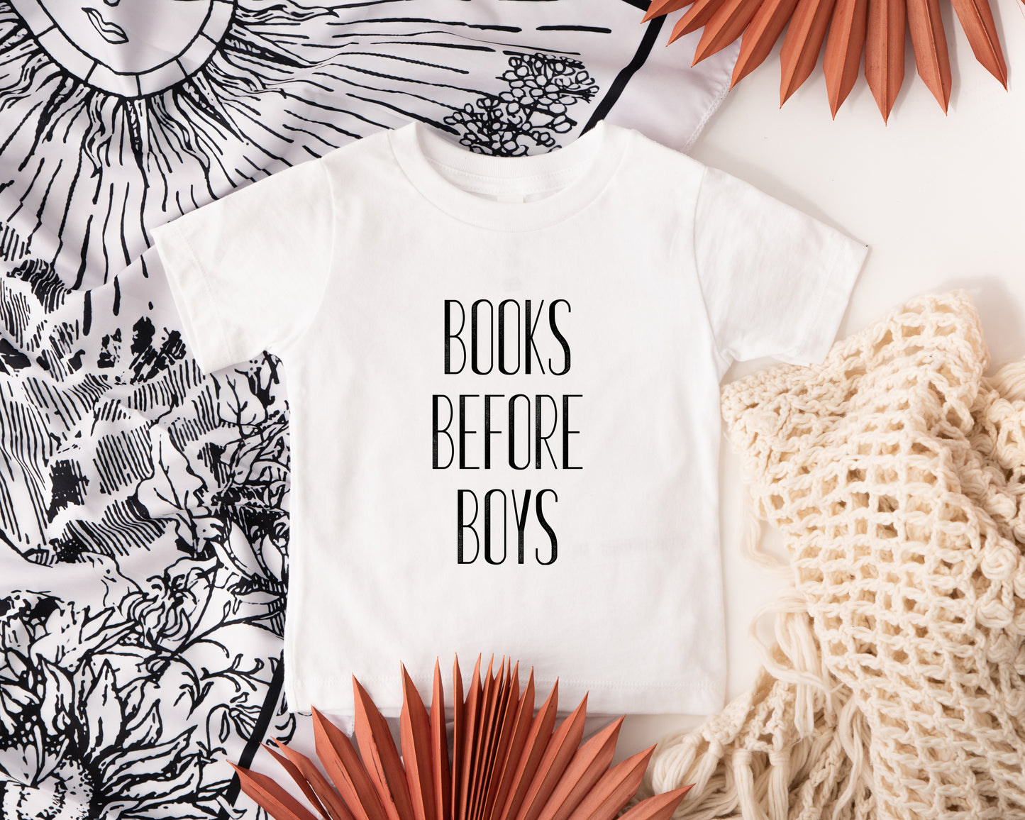 Books Before Boys Kids Shirt