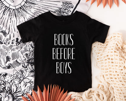 Books Before Boys Kids Shirt