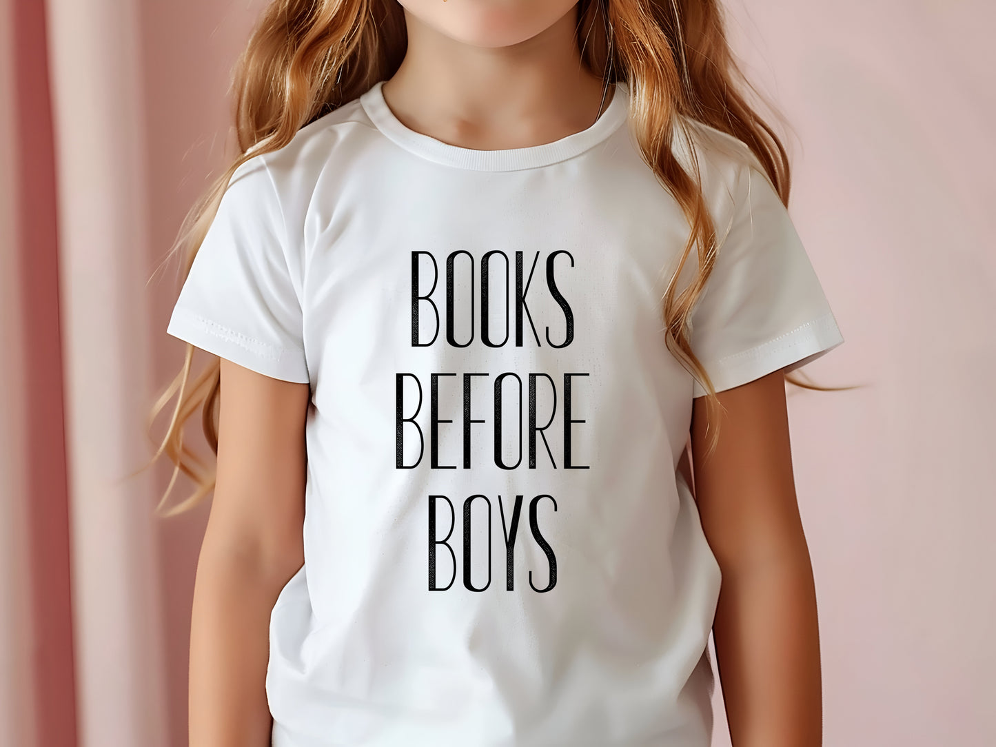 Books Before Boys Kids Shirt