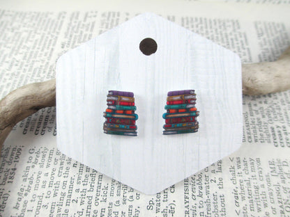 Book Stack Earrings