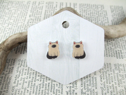 Siamese Cat Earrings