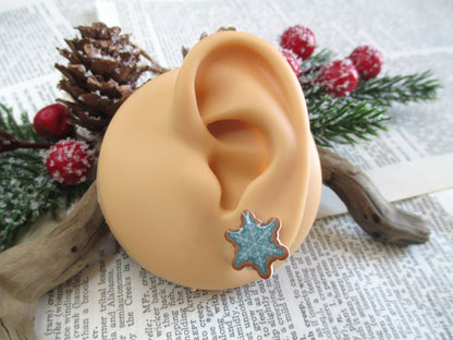 Christmas Cookie Snowflake Earrings