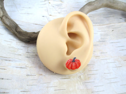 Dotted Pumpkin Earrings