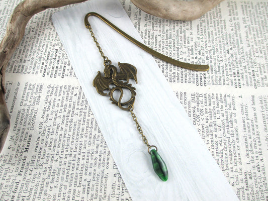 Bronze Dragon Fantasy Bookmark