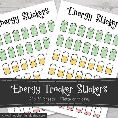 Chibi Energy Tracker Stickers