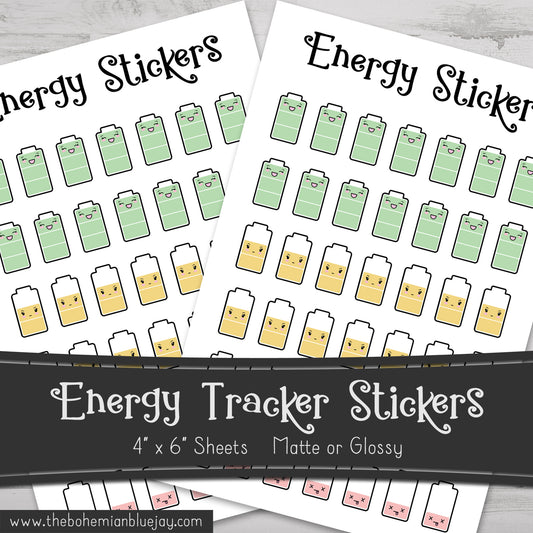 Chibi Energy Tracker Stickers