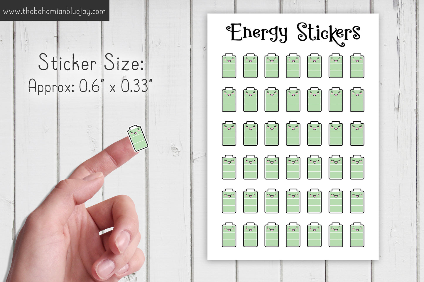 Chibi Energy Tracker Stickers