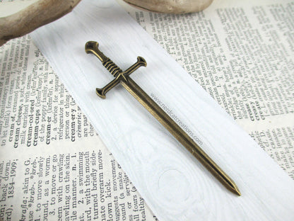 Bronze Fantasy Sword Bookmark