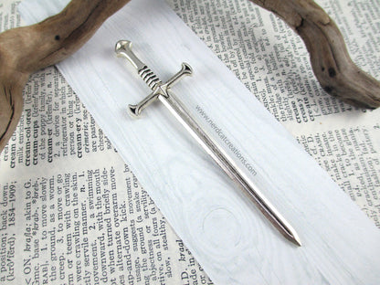 Silver Fantasy Sword Bookmark