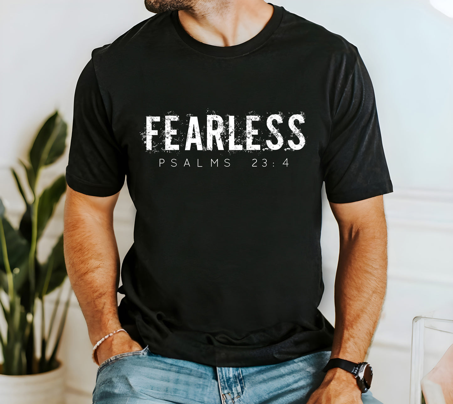 Grunge Fearless Psalm 23 Shirt