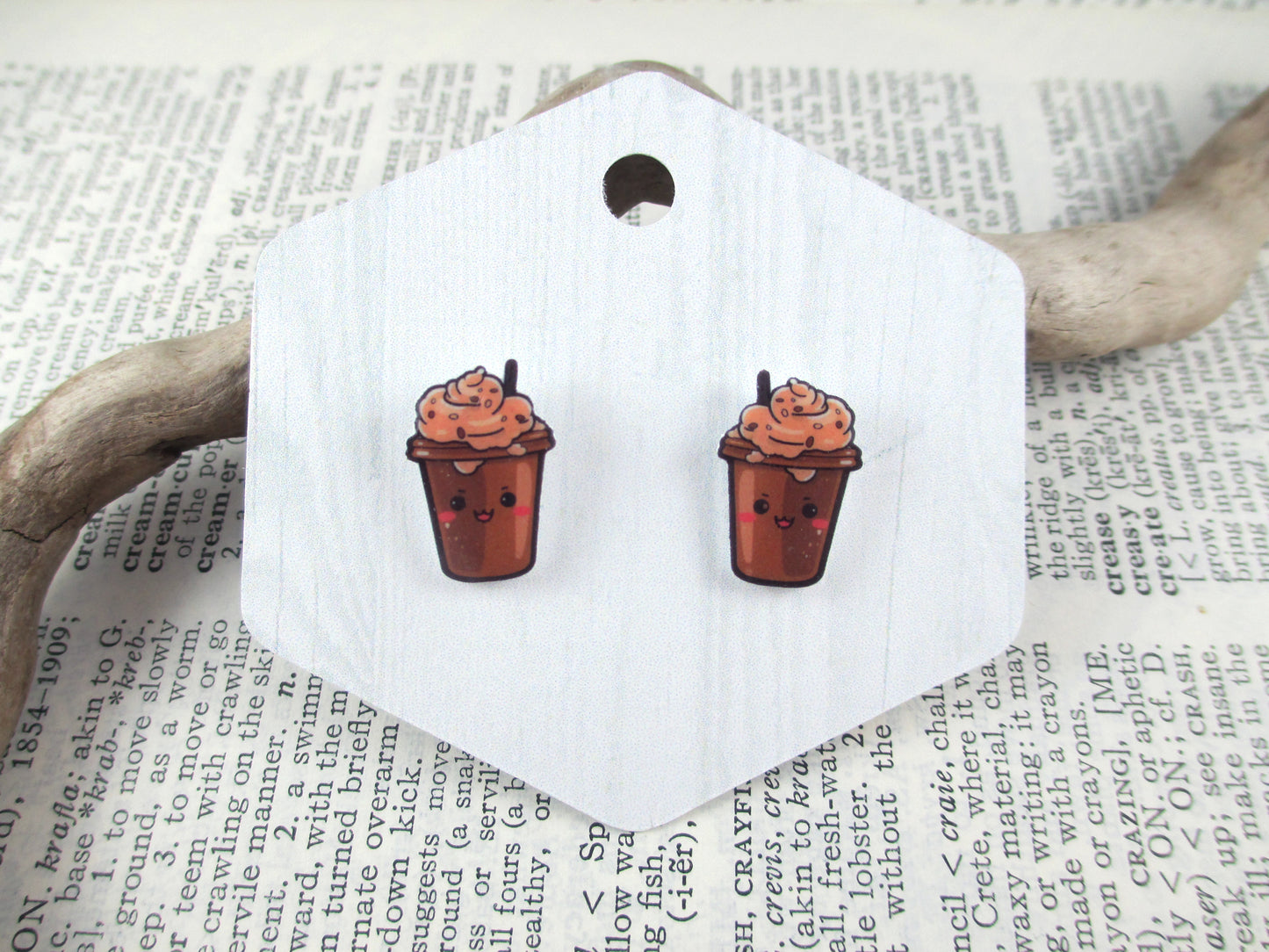 Kawaii Coffee Earrings