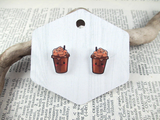 Kawaii Coffee Earrings