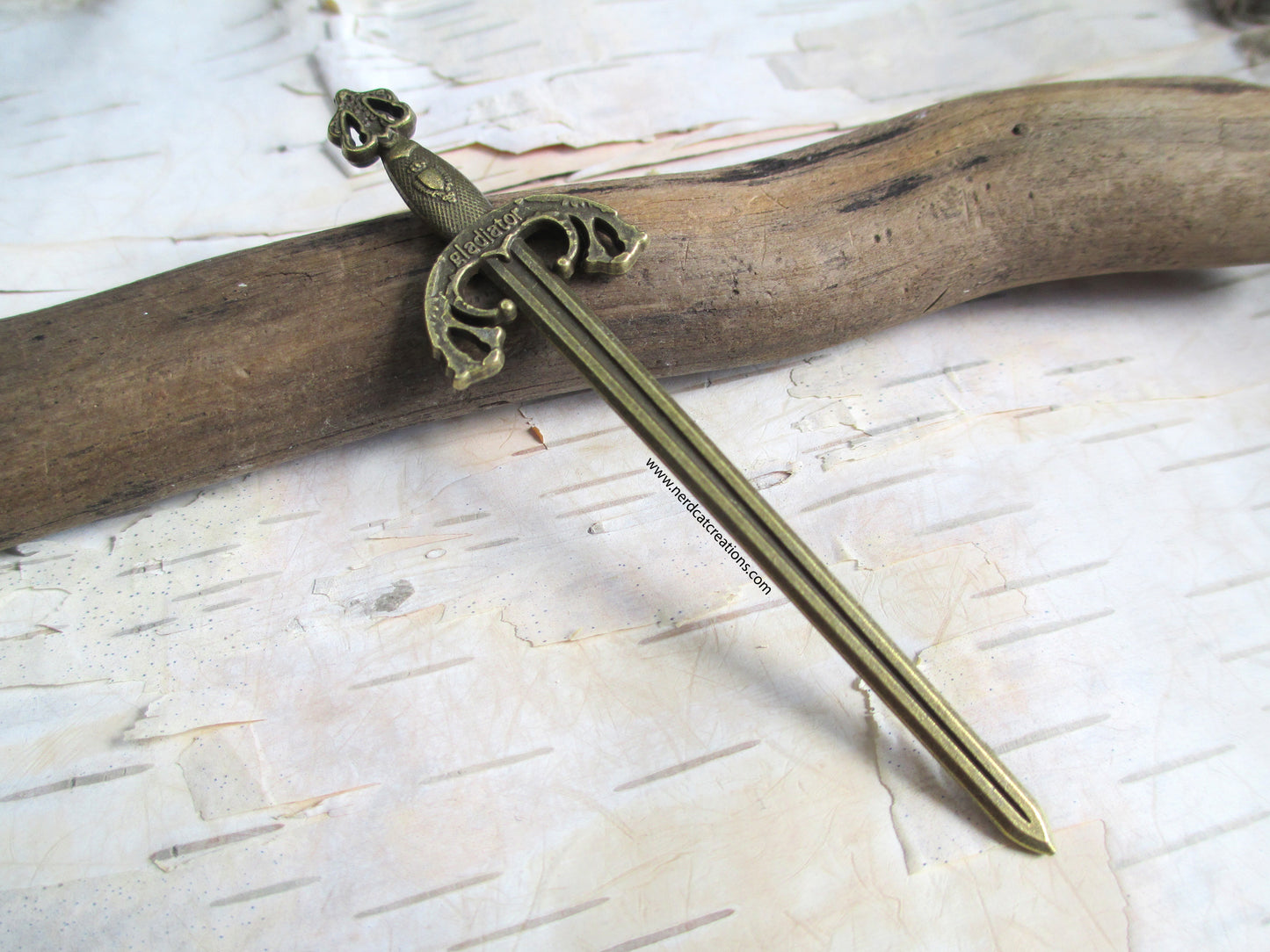 Bronze Gladiator Sword Bookmark