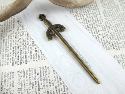 Bronze Gladiator Sword Bookmark