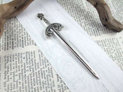 Silver Gladiator Sword Bookmark