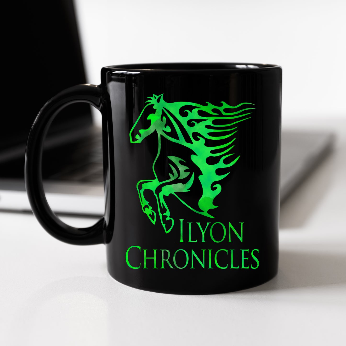 Ilyon Chronicles - Green Horse Mug