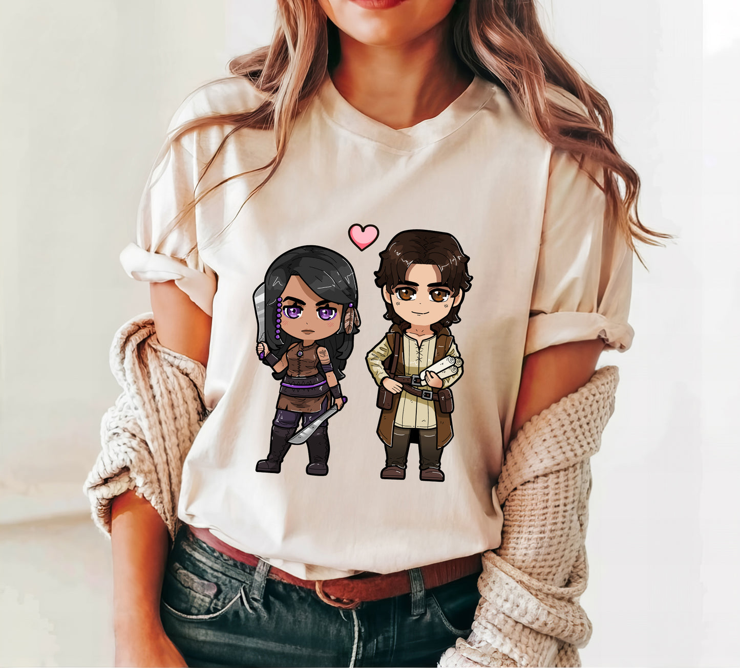 Ilyon Chronicles - Leetra and Timothy Chibi Shirt
