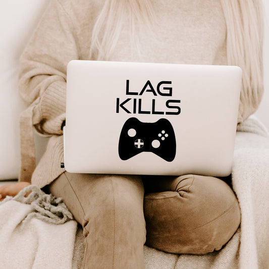 Lag Kills Controller Gamer Decal