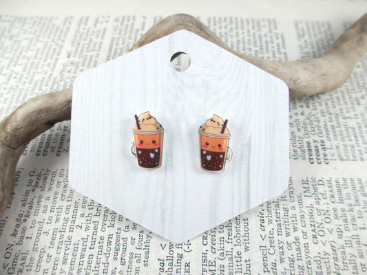 Kawaii Coffee Earrings