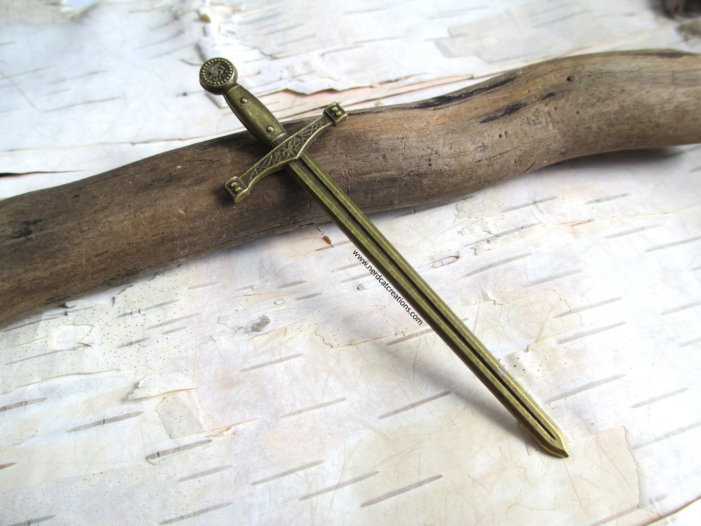 Bronze Medieval Sword Bookmark