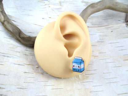 Kawaii Cookie and Milk Earrings