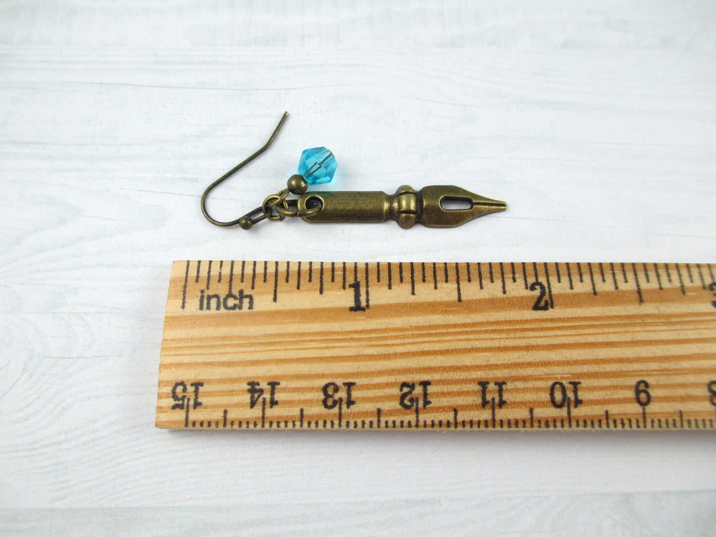 Silver Pen Nib Earrings