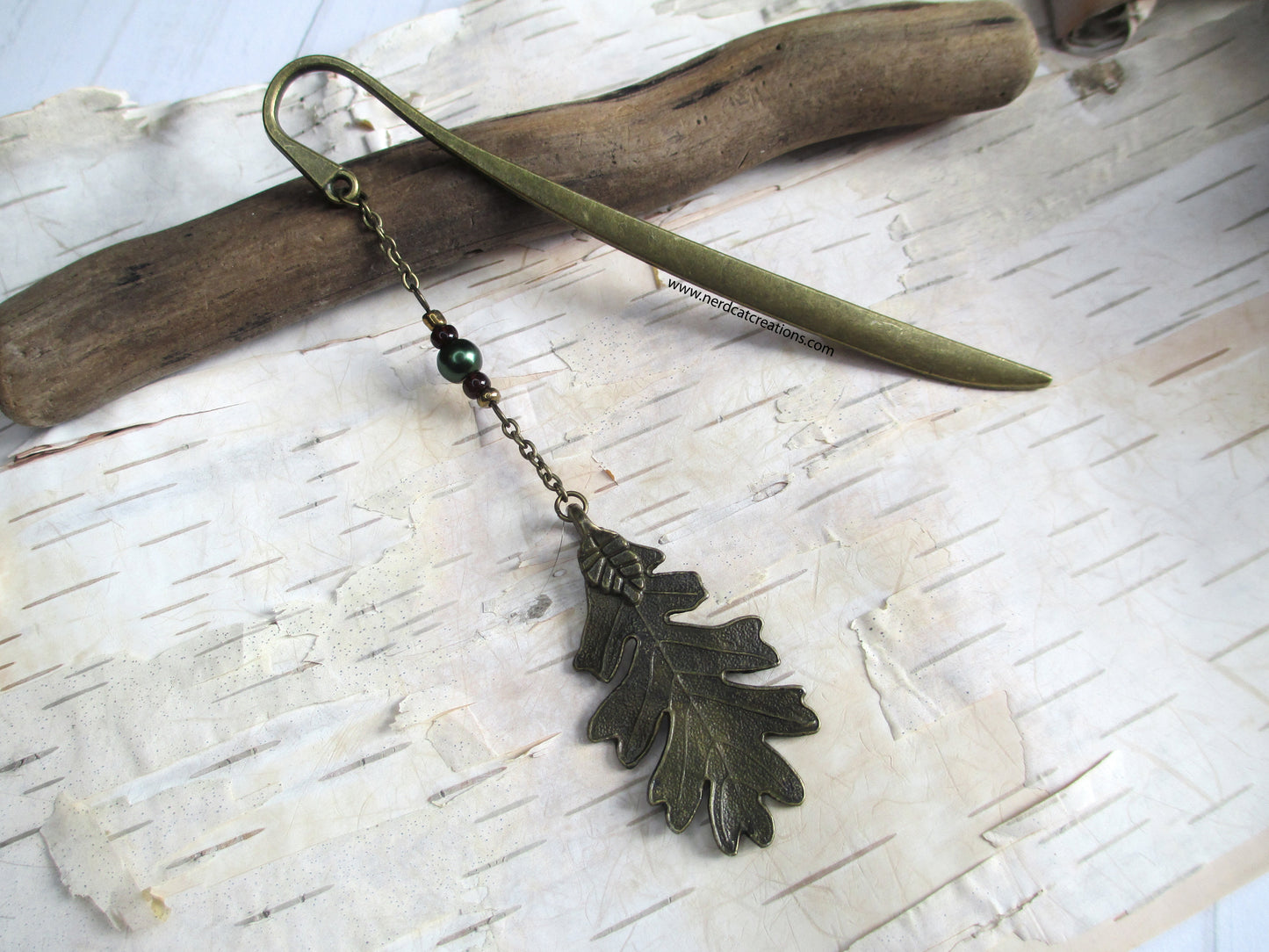 Bronze Oak Leaf Bookmark