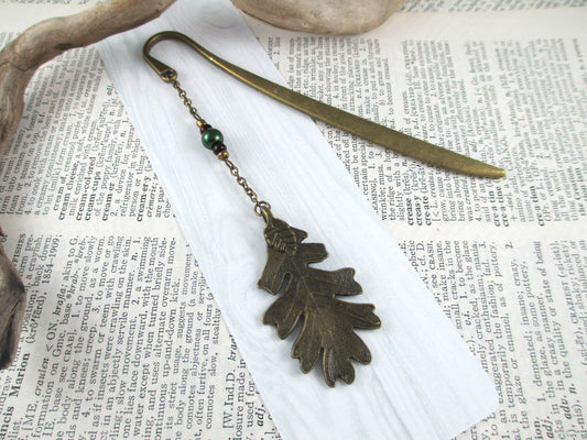 Bronze Oak Leaf Bookmark