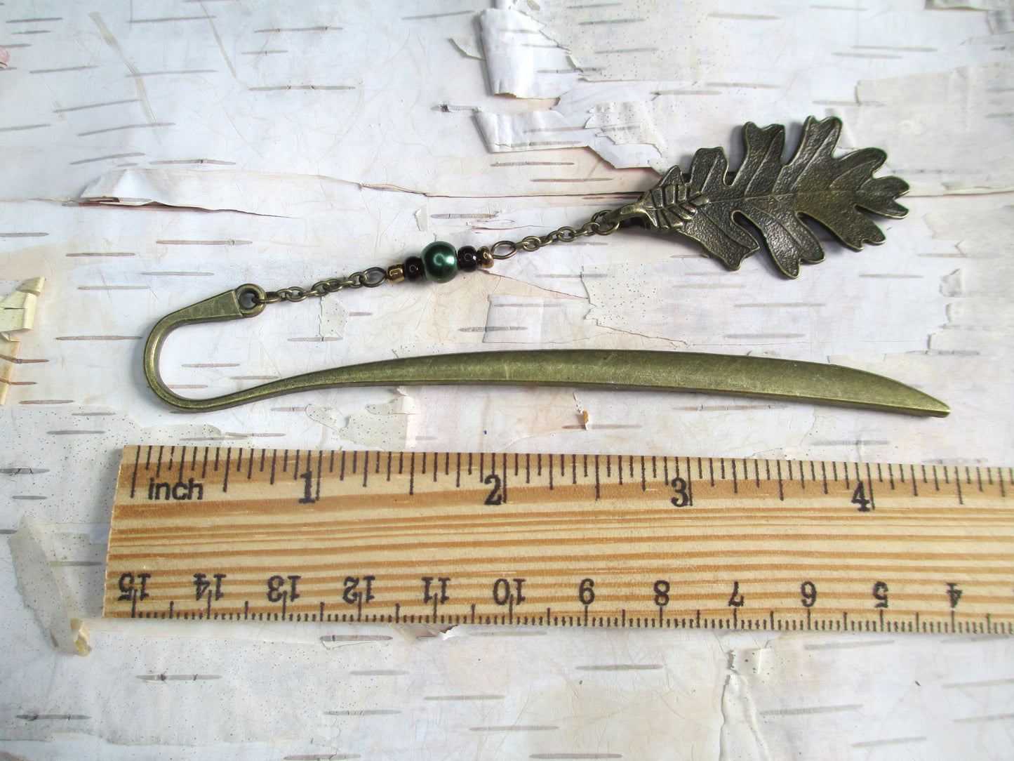 Bronze Oak Leaf Bookmark