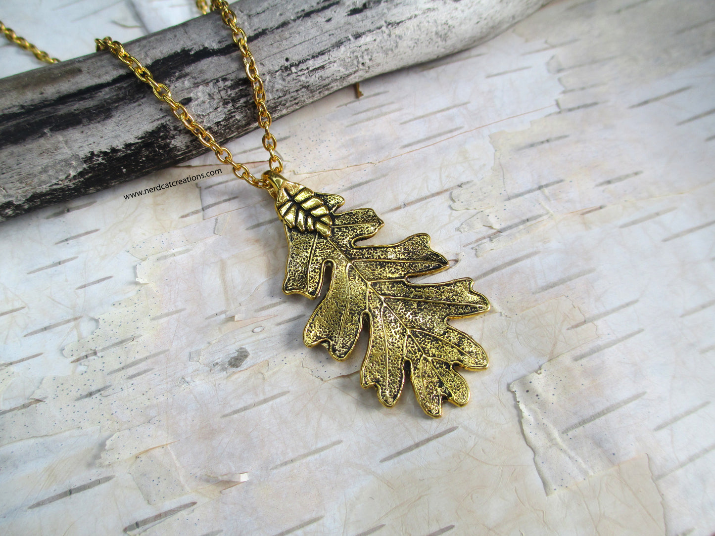 Gold Oak Leaf Ranger Necklace