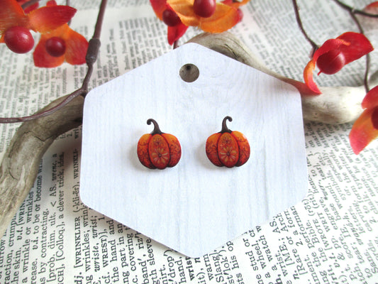 Boho Pumpkin Earrings