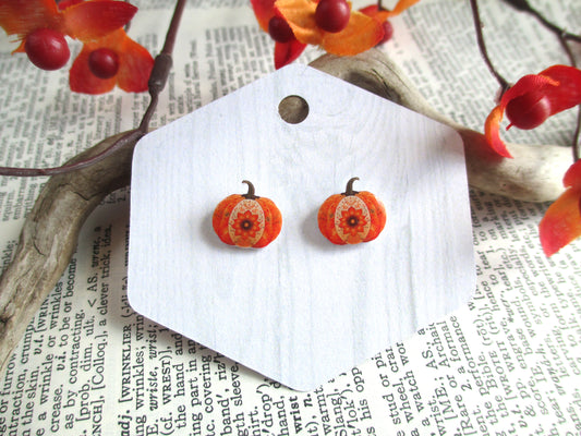 Boho Pumpkin Earrings