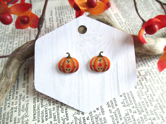 Boho Pumpkin Earrings