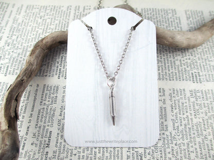 Dainty Pencil Charm Necklace