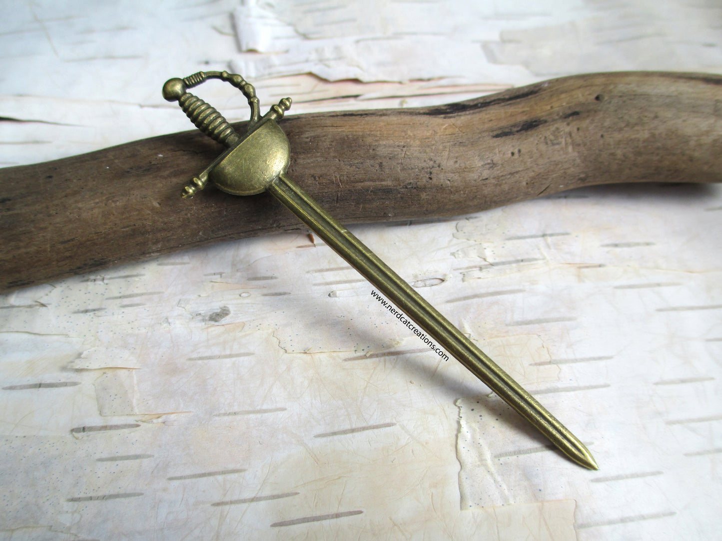 Bronze Pirate Sword Bookmark