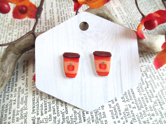 Pumpkin Spice coffee Earrings