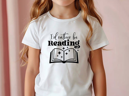 I'd Rather Be Reading Kids Shirt