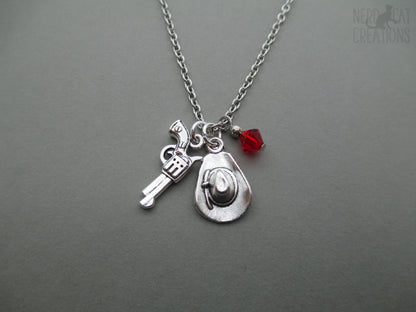 Cowboy Arthur Morgan Charm Necklace