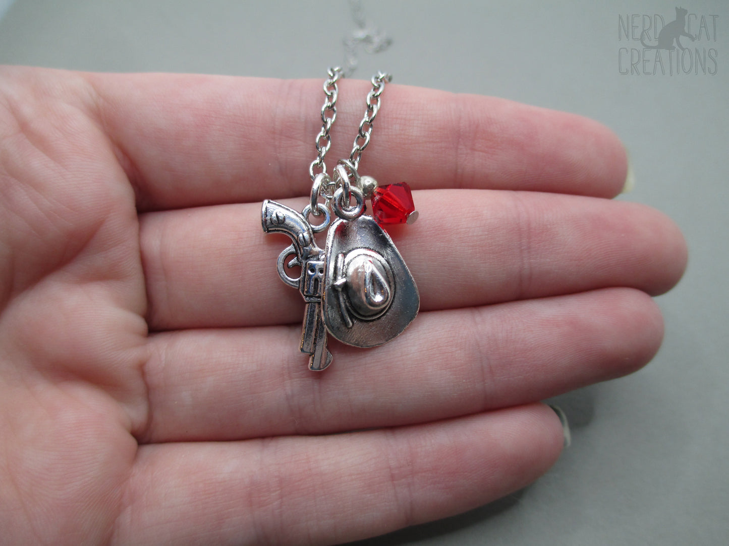 Cowboy Arthur Morgan Charm Necklace