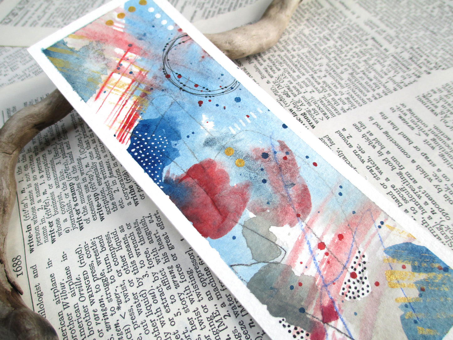 Original Watercolor Bookmark