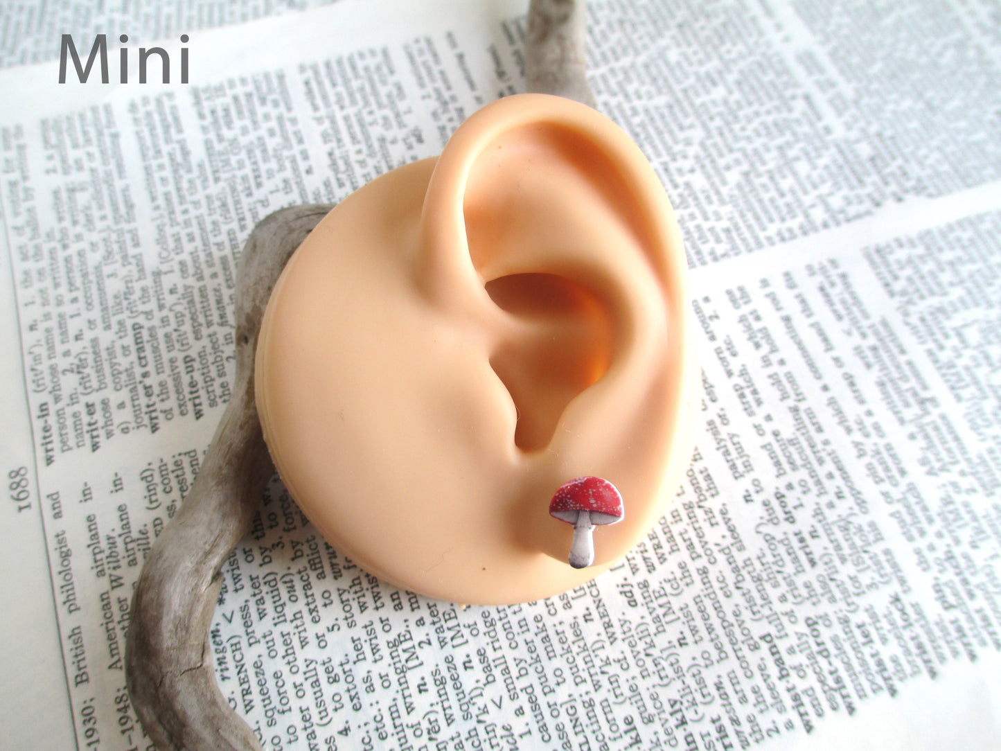 Red Mushroom Earrings