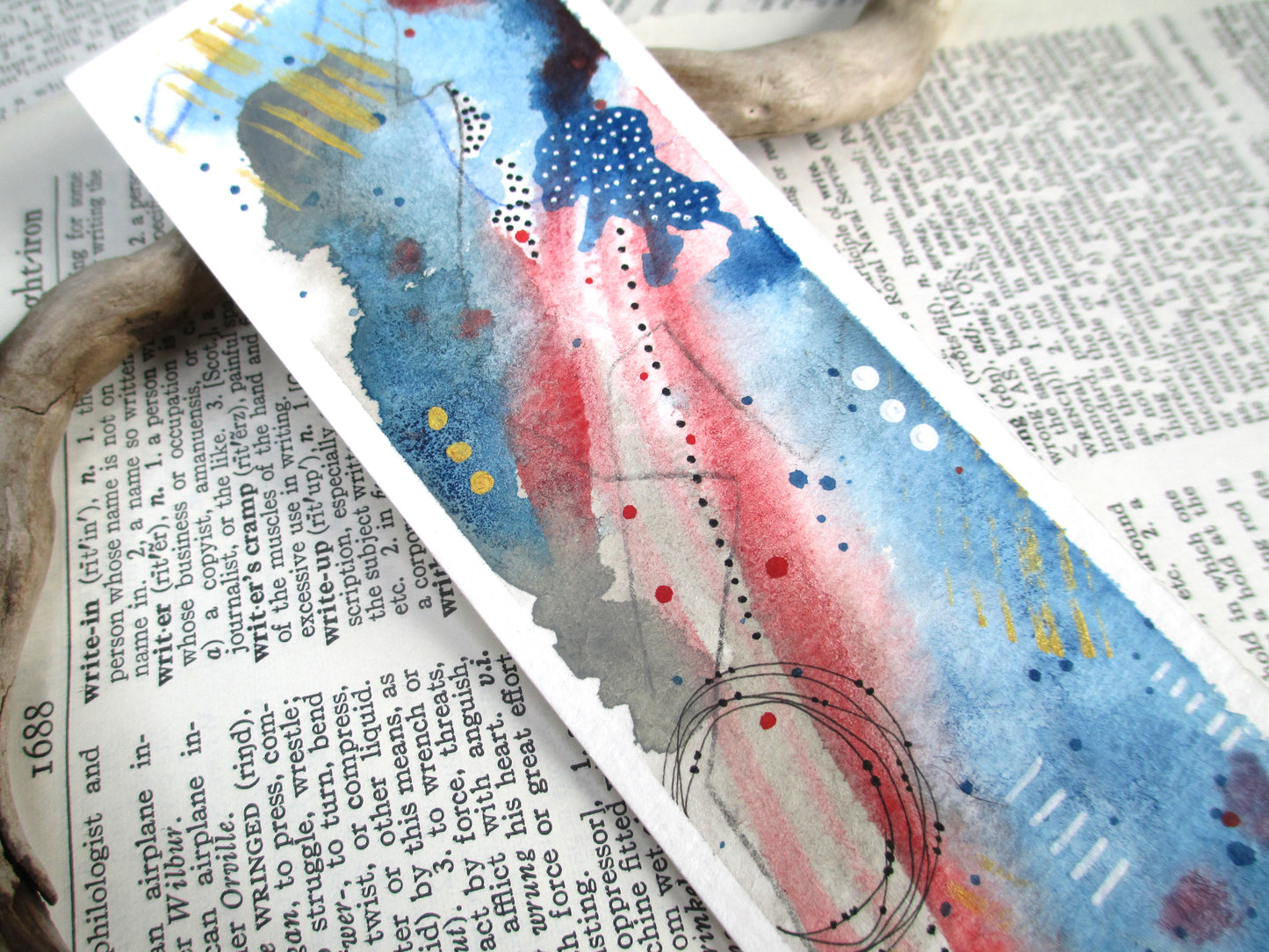 Original Watercolor Bookmark