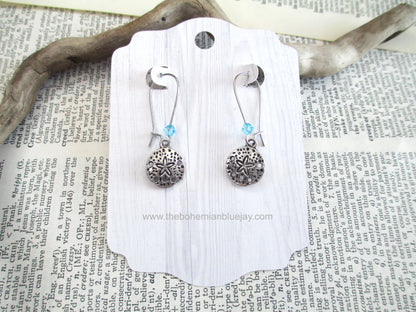 Sand Dollar Charm Earrings