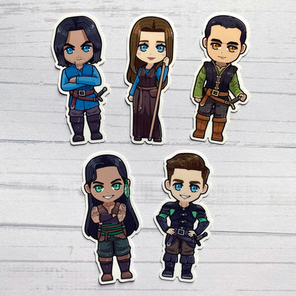 Ilyon Chronicles Chibi Character Stickers