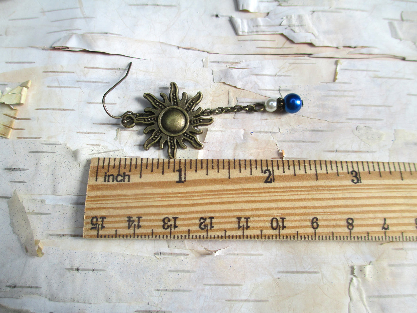 Rapunzel Bronze Sun Charm Earrings